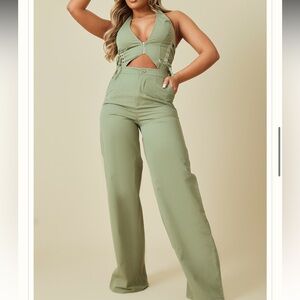 PrettyLittleThing Halter Jumpsuit